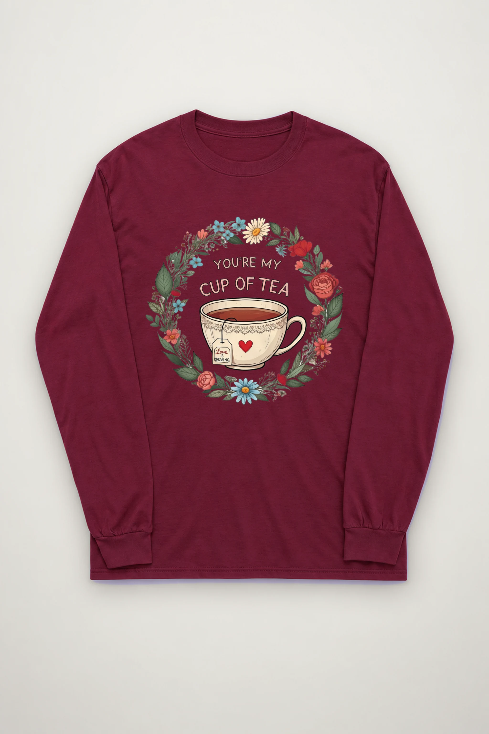 "Love Is Brewing" Unisex Longsleeve T-shirt