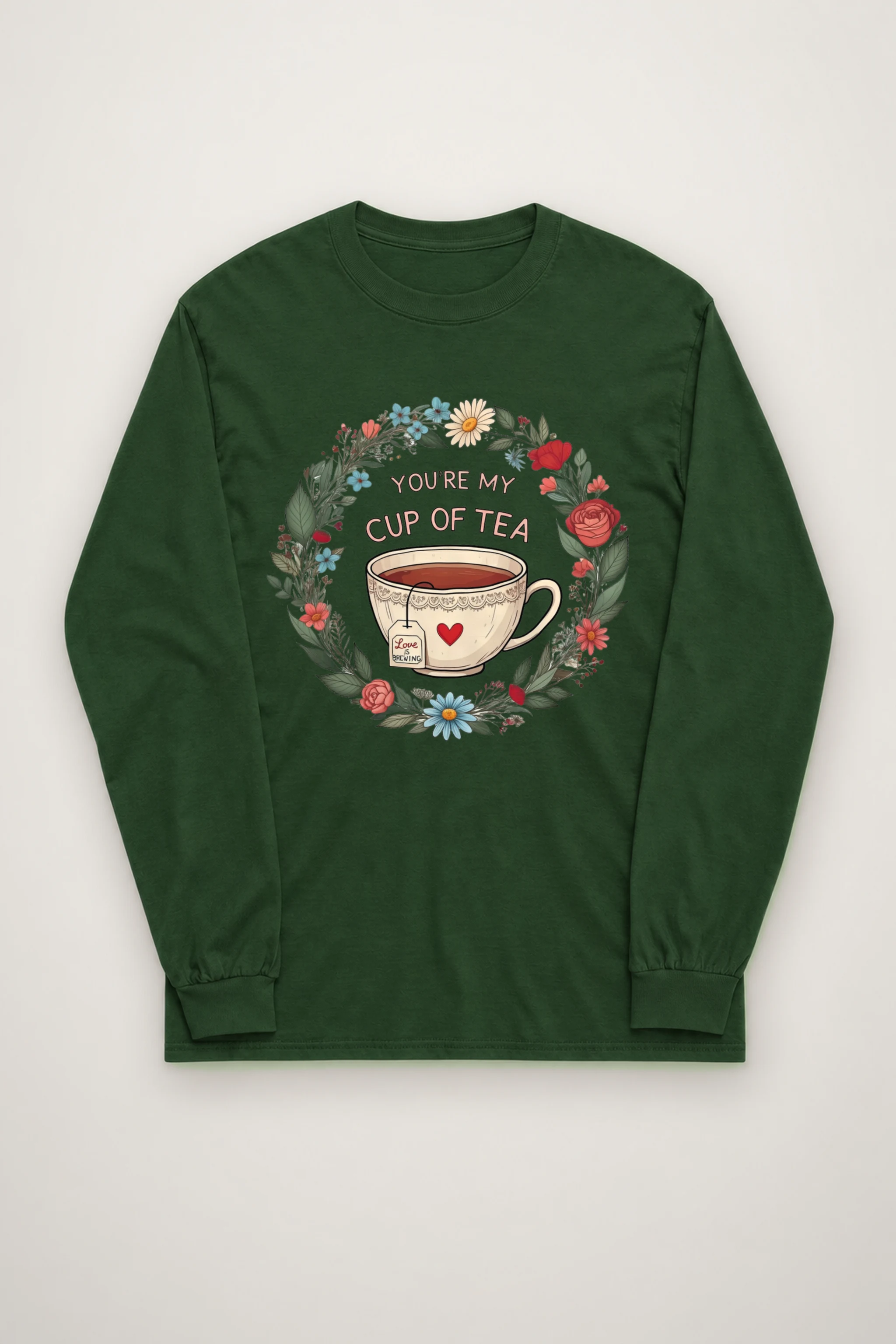 "Love Is Brewing" Unisex Longsleeve T-shirt