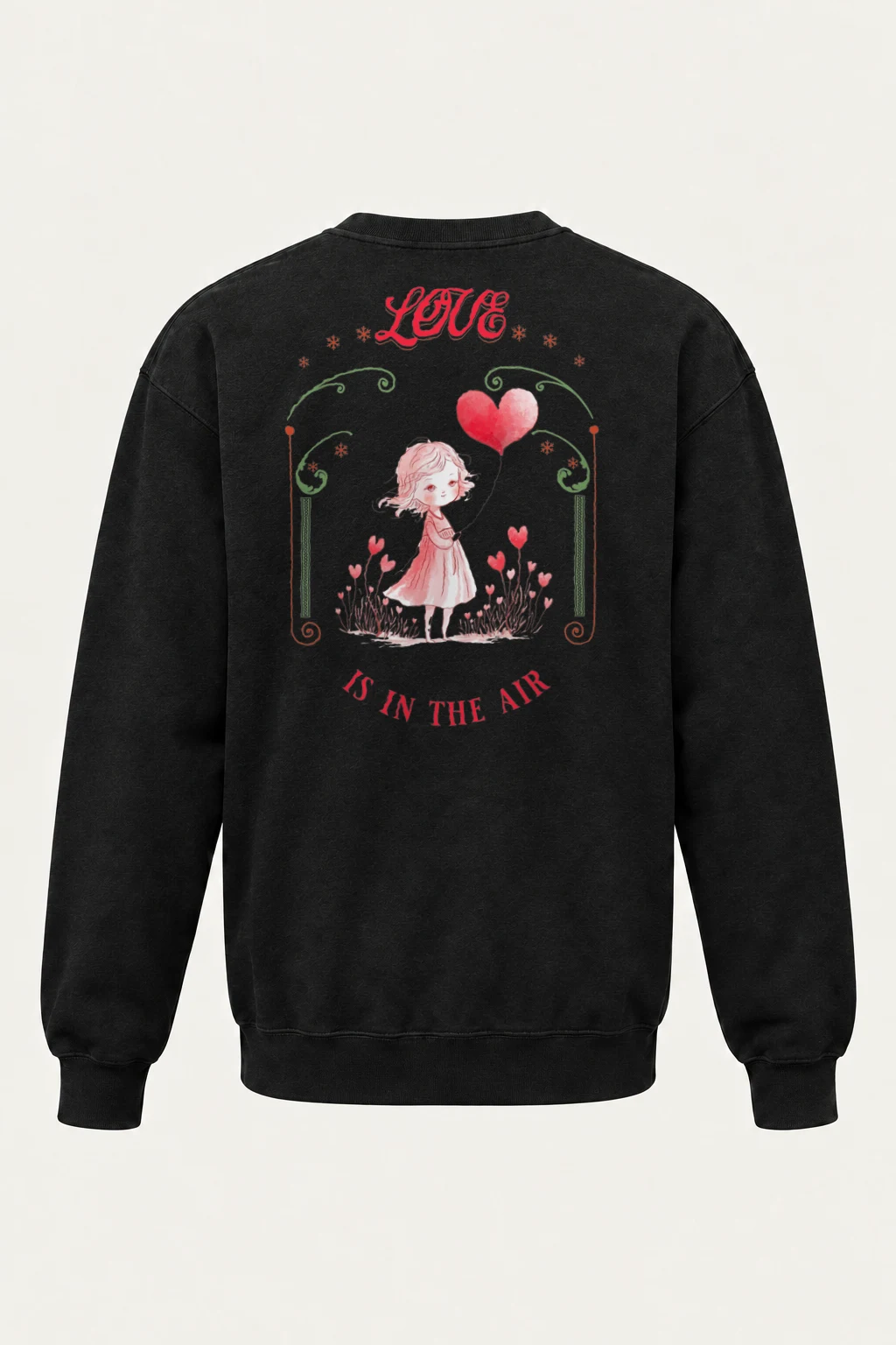 "Love Is In The Air" Heavy Blend Unisex Crewneck Sweatshirt | Gildan 18000