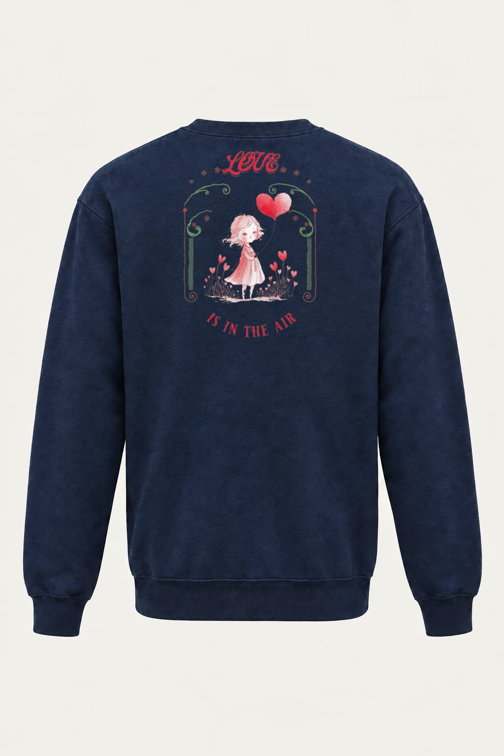 "Love Is In The Air" Heavy Blend Unisex Crewneck Sweatshirt | Gildan 18000