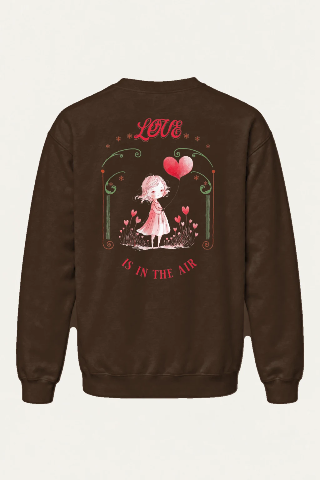 "Love Is In The Air" Heavy Blend Unisex Crewneck Sweatshirt | Gildan 18000