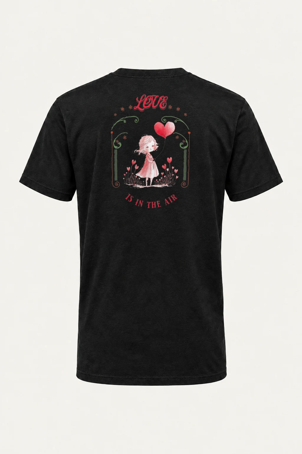 "Love Is In The Air" Heavyweight Unisex Crewneck T-shirt | Gildan 5000