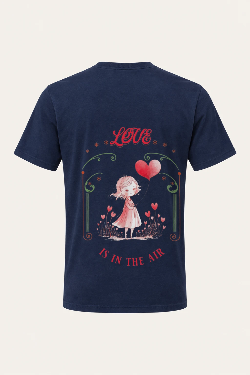 "Love Is In The Air" Heavyweight Unisex Crewneck T-shirt | Gildan 5000