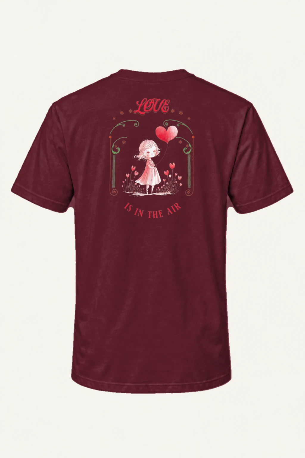 "Love Is In The Air" Heavyweight Unisex Crewneck T-shirt | Gildan 5000