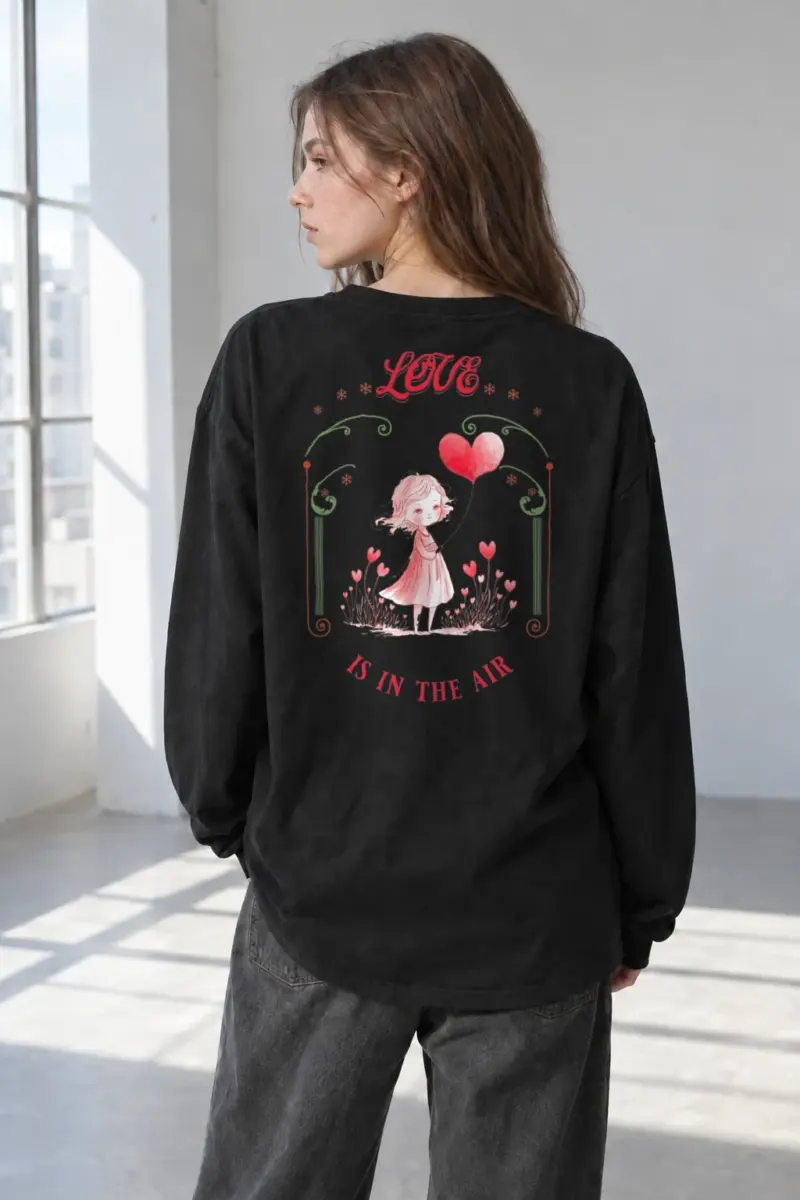 “Love Is In The Air” Unisex Longsleeve T-shirt | Gildan 2400