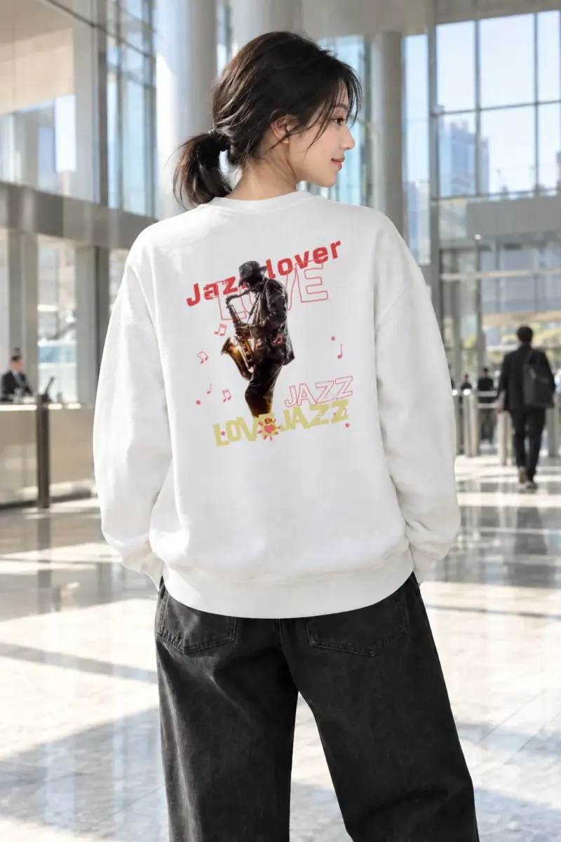 "Love Jazz Collage" Heavy Blend Unisex Crewneck Sweatshirt | Gildan 18000