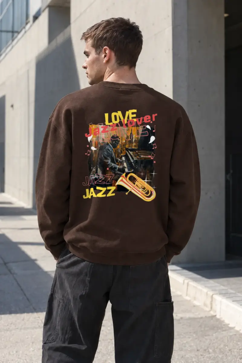 "Love Jazz" Heavy Blend Unisex Crewneck Sweatshirt | Gildan 18000