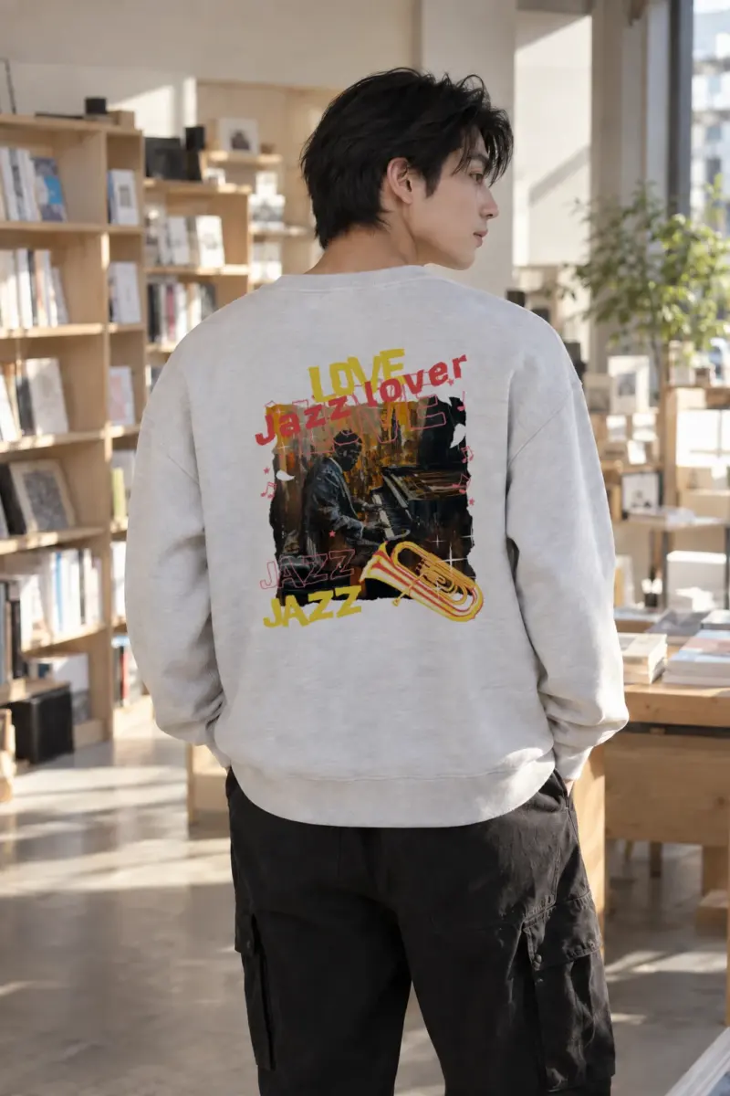 “Love Jazz” Heavy Blend Unisex Crewneck Sweatshirt | Gildan 18000