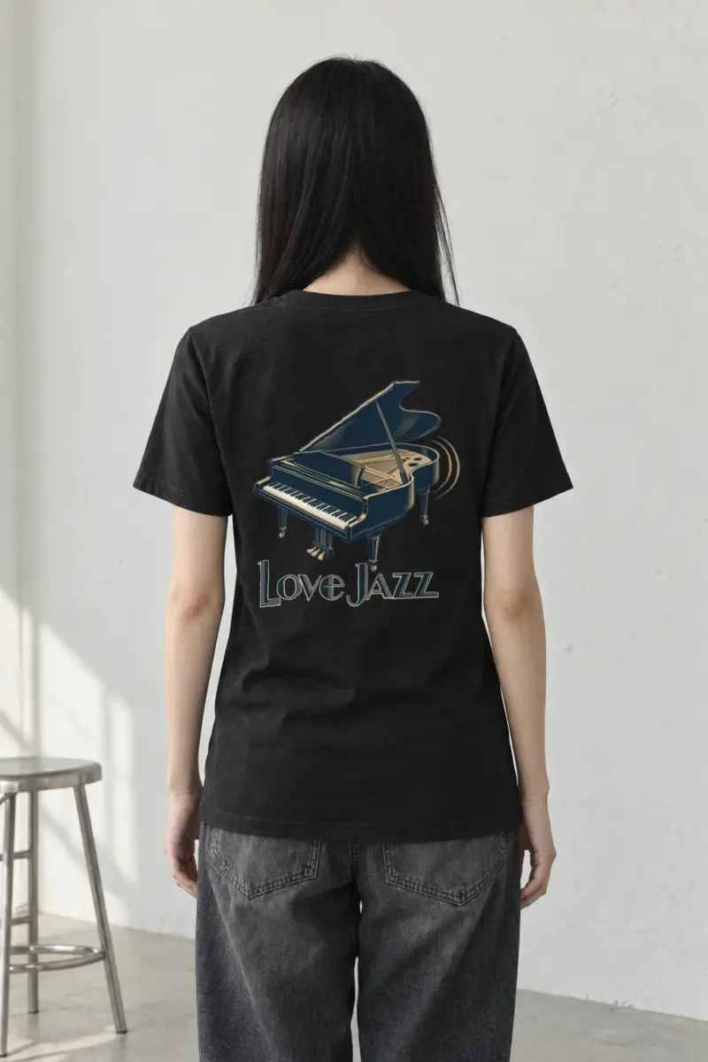 "Love Jazz" Heavyweight Unisex Crewneck T-shirt