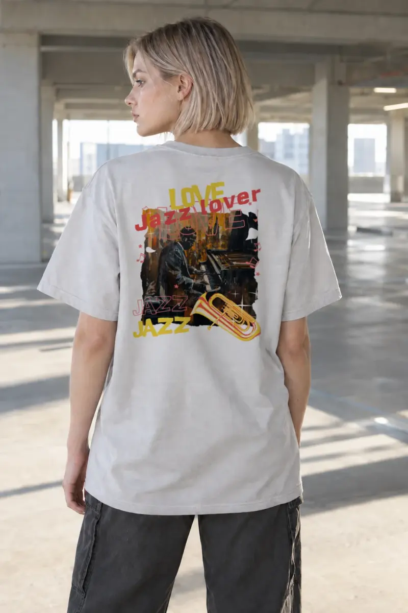 “Love Jazz” Heavyweight Unisex Crewneck T-shirt | Gildan 5000