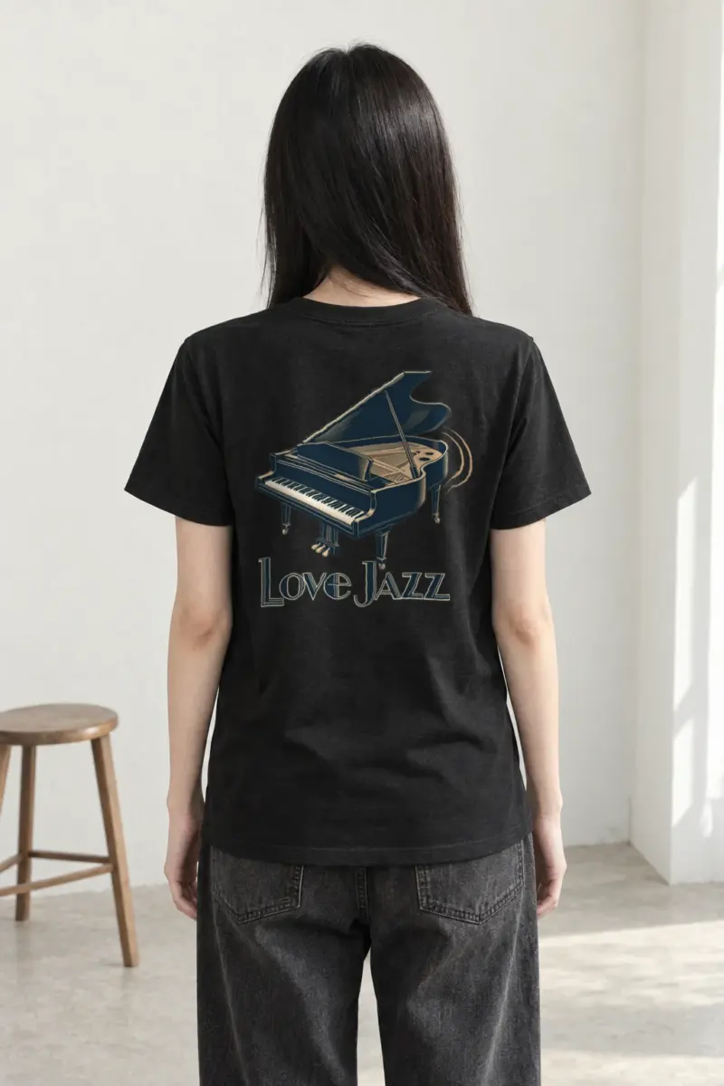 "Love Jazz" Heavyweight Unisex Crewneck T-shirt