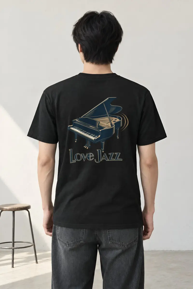 "Love Jazz" Heavyweight Unisex Crewneck T-shirt