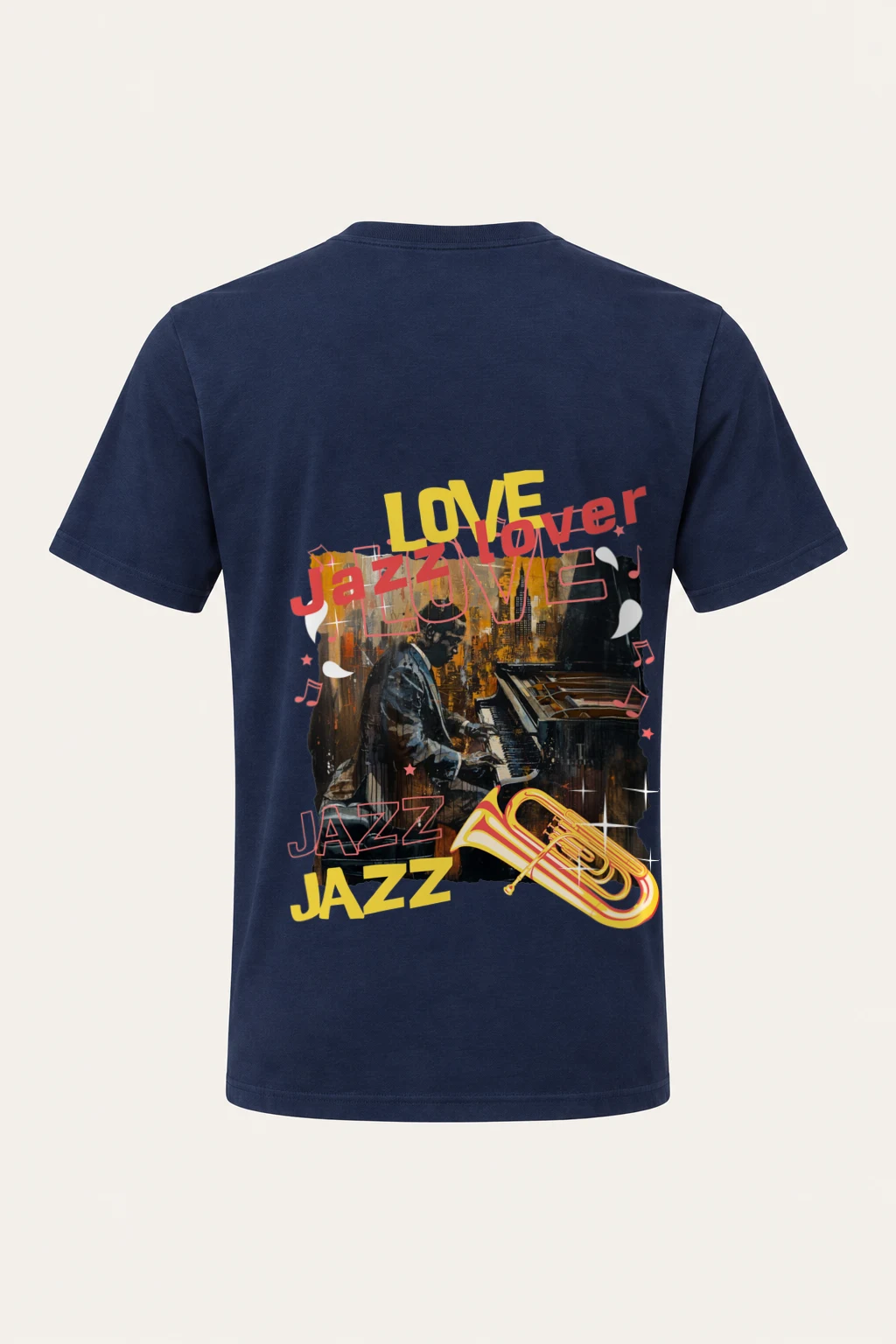 "Love Jazz" Heavyweight Unisex Crewneck T-shirt | Gildan 5000