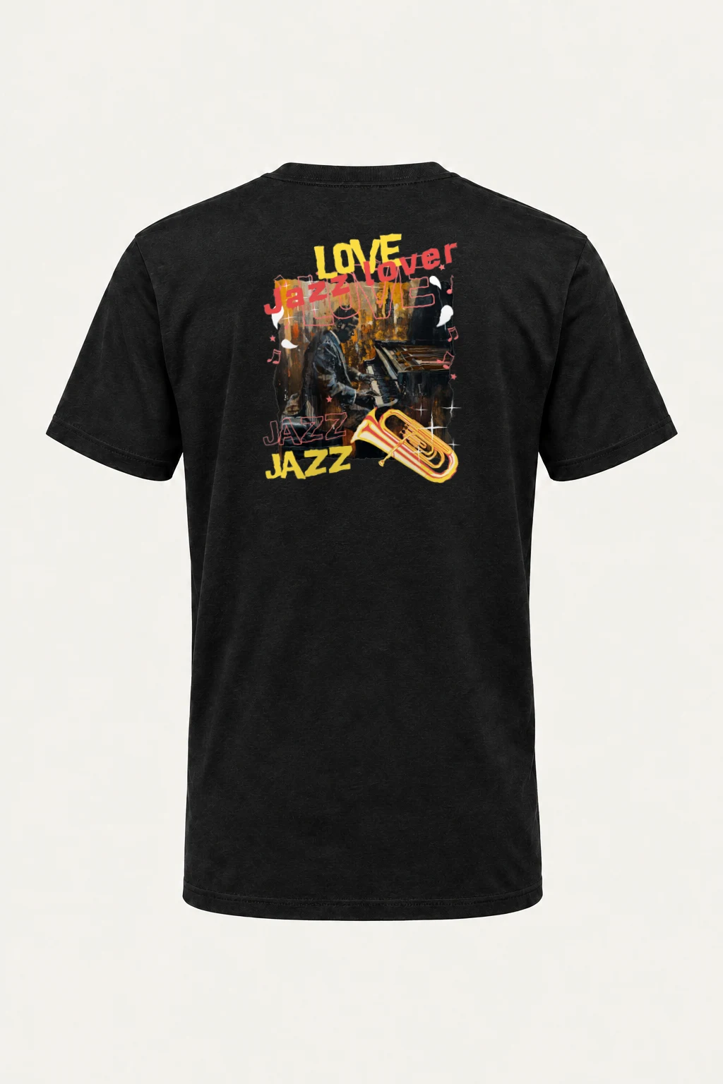 "Love Jazz" Heavyweight Unisex Crewneck T-shirt | Gildan 5000