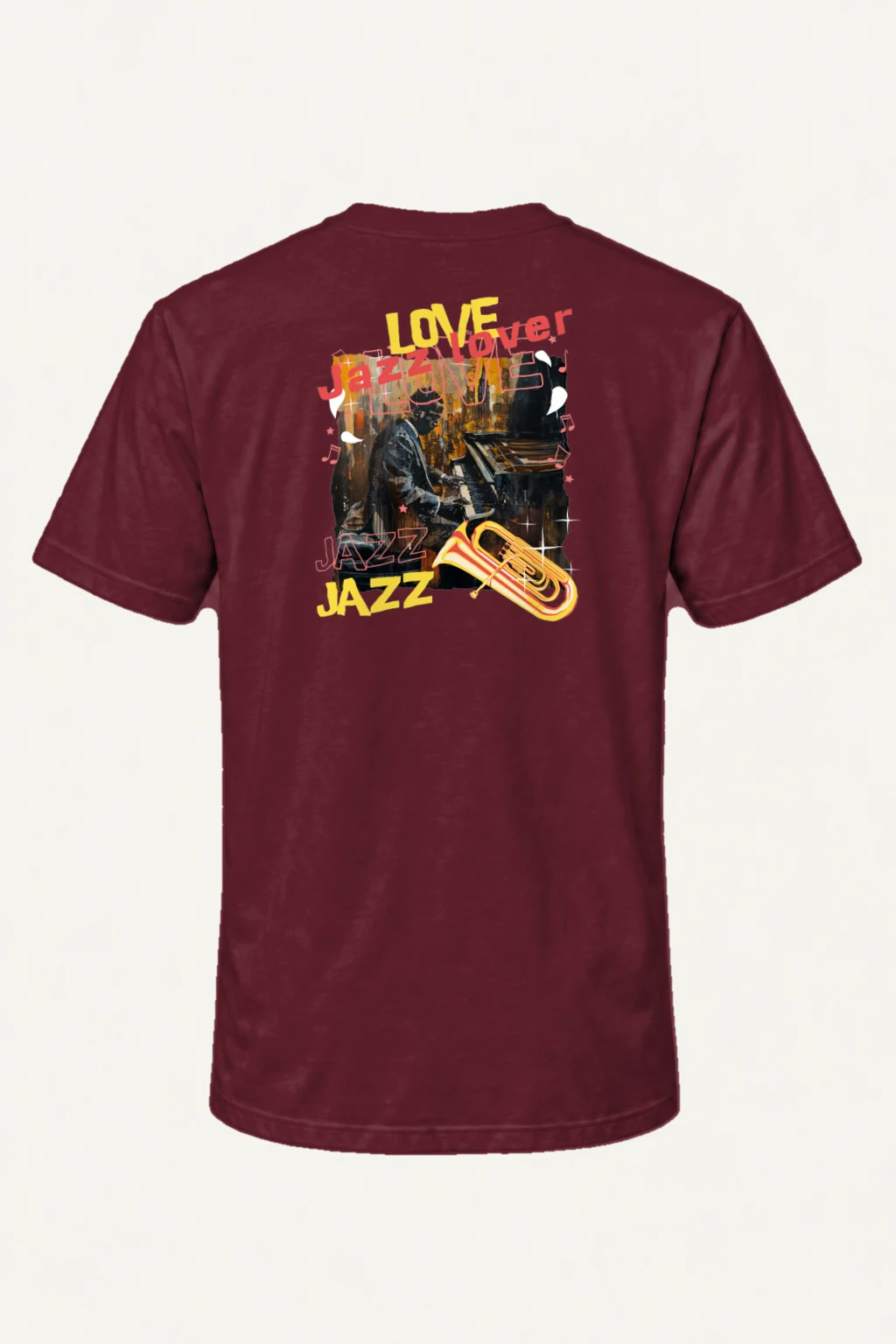 "Love Jazz" Heavyweight Unisex Crewneck T-shirt | Gildan 5000