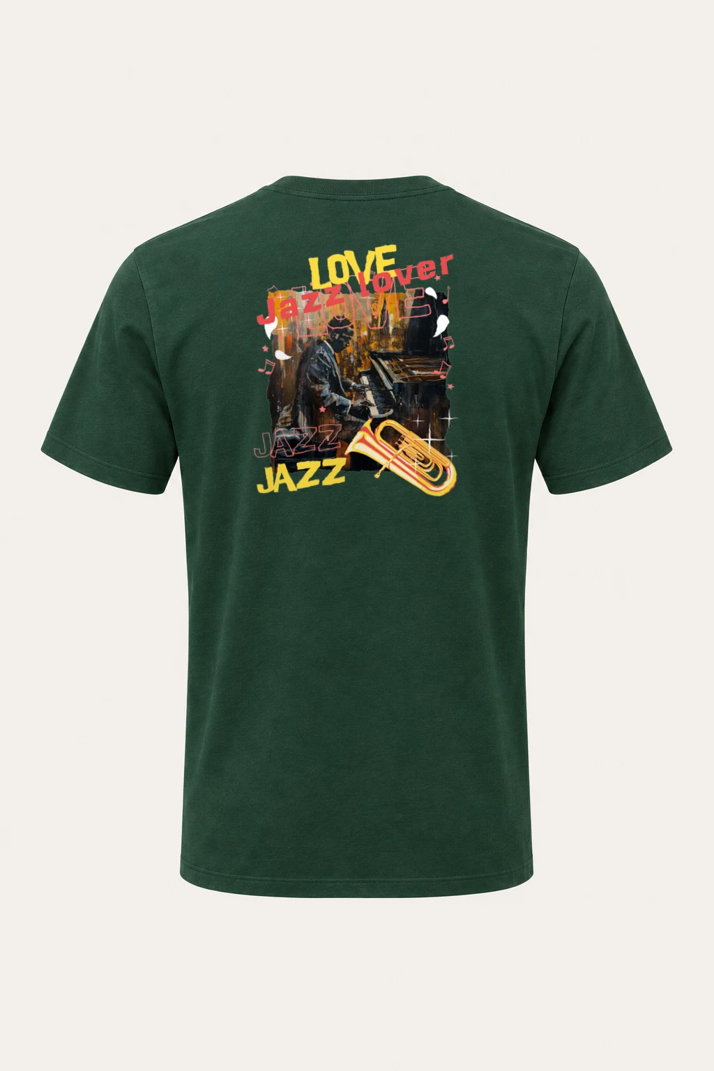 "Love Jazz" Heavyweight Unisex Crewneck T-shirt | Gildan 5000