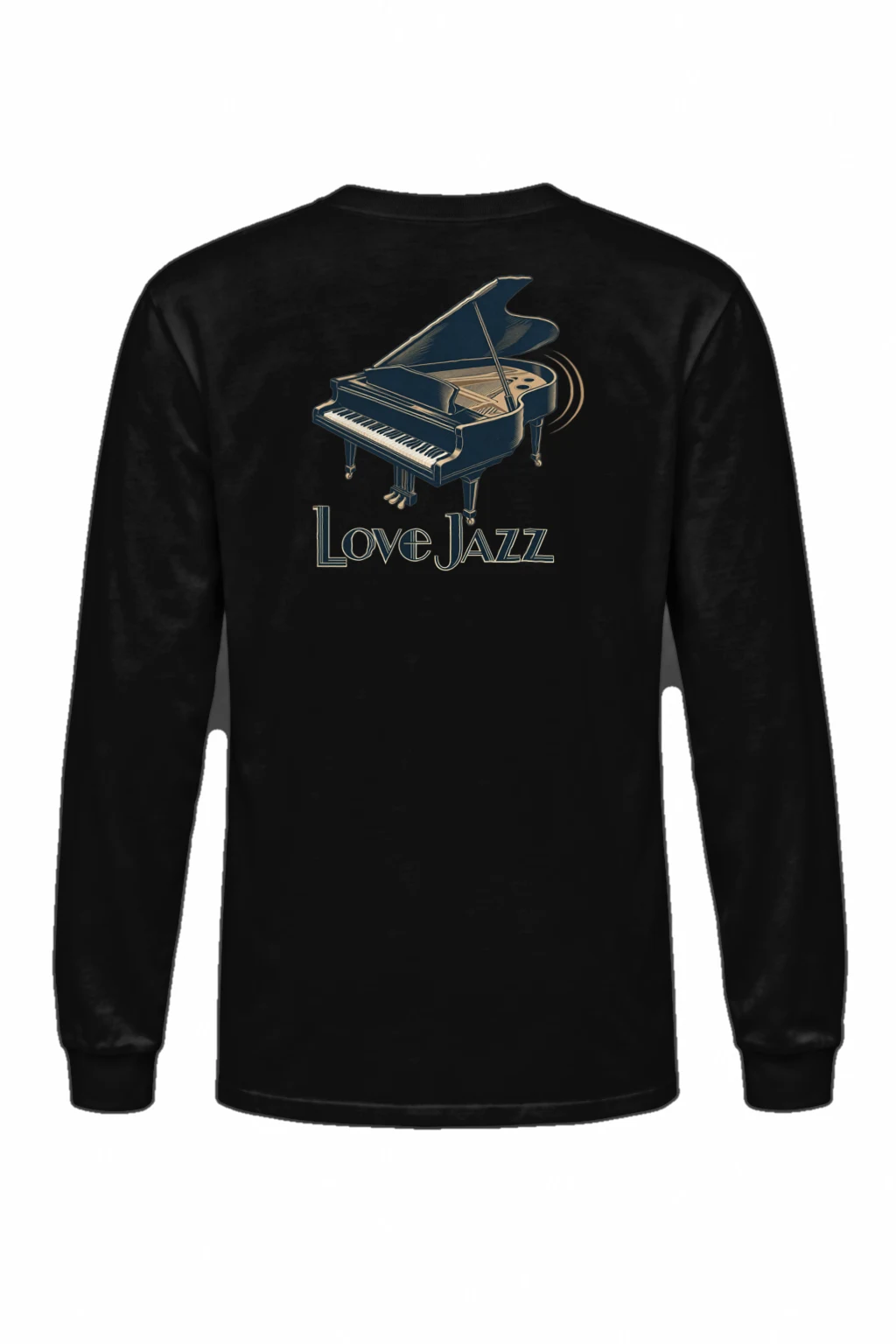 "Love Jazz Piano" Unisex Longsleeve T-shirt | Gildan 2400