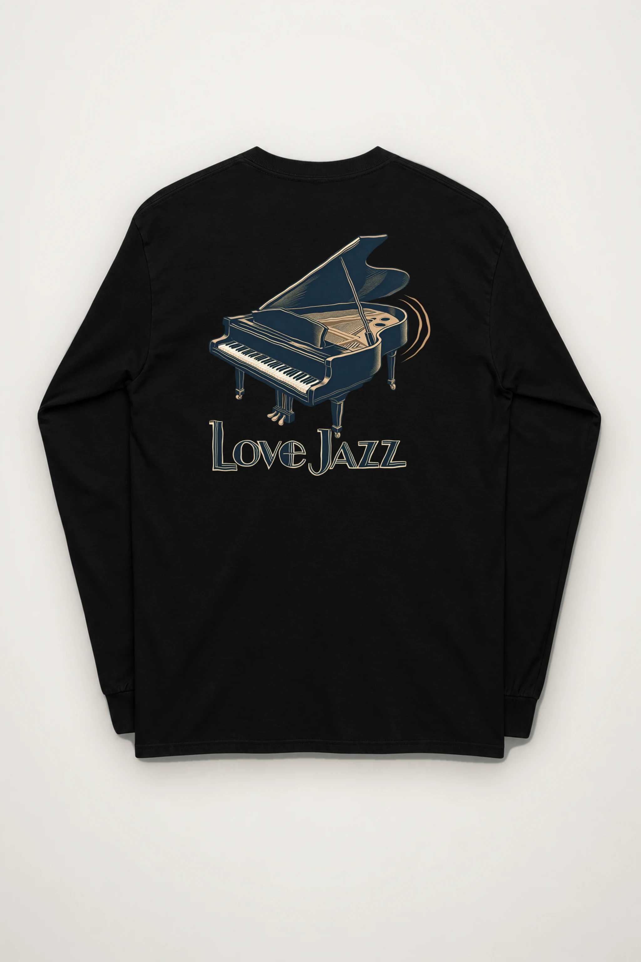 "Love Jazz Piano" Unisex Longsleeve T-shirt