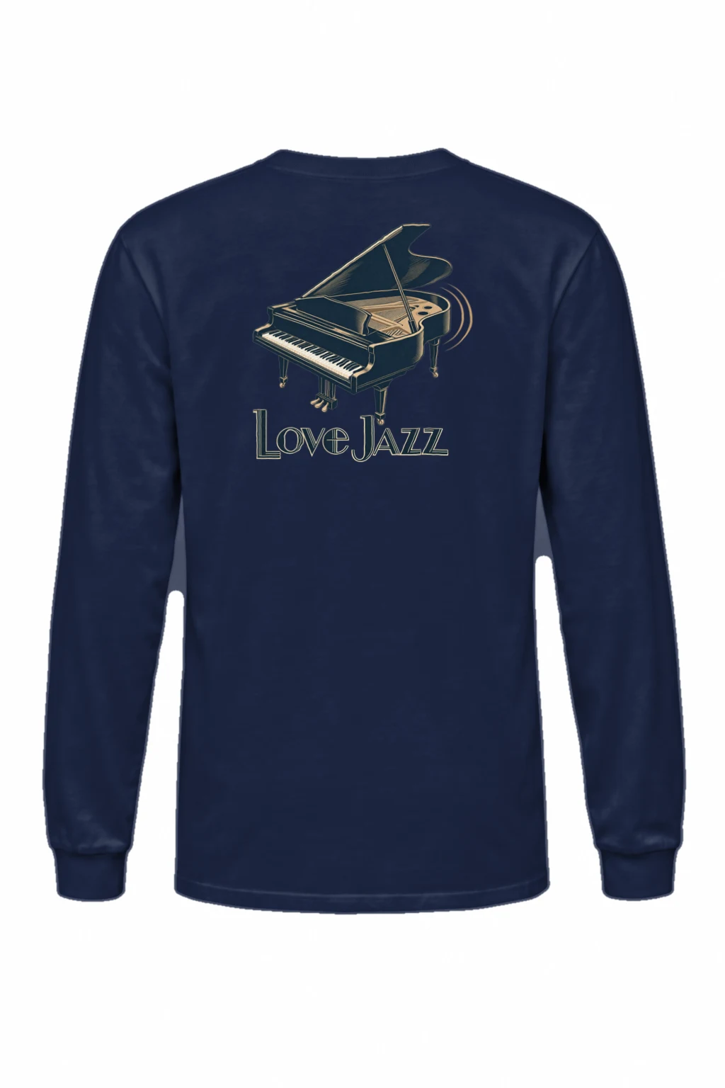 "Love Jazz Piano" Unisex Longsleeve T-shirt | Gildan 2400
