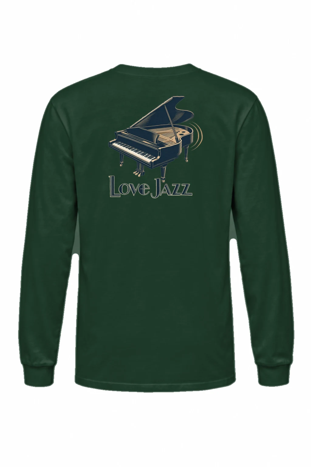 "Love Jazz Piano" Unisex Longsleeve T-shirt | Gildan 2400
