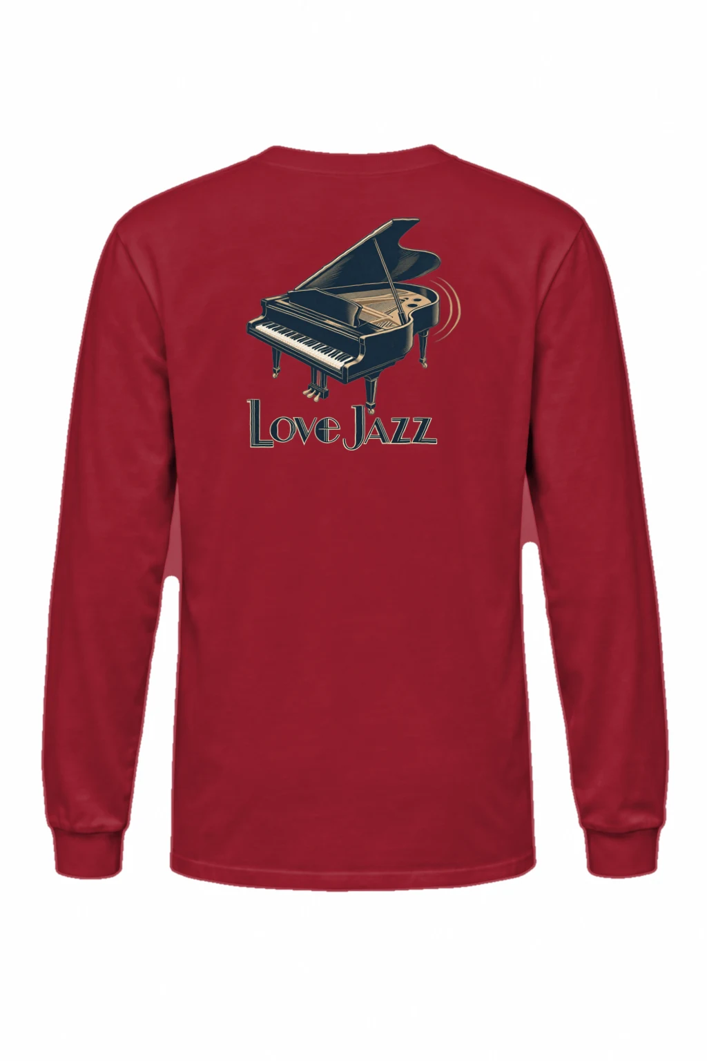 "Love Jazz Piano" Unisex Longsleeve T-shirt | Gildan 2400
