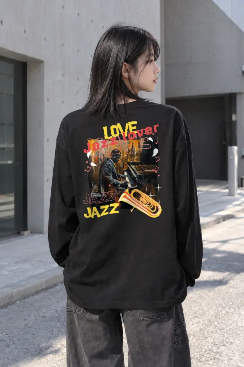 "Love Jazz" Unisex Longsleeve T-shirt | Gildan 2400