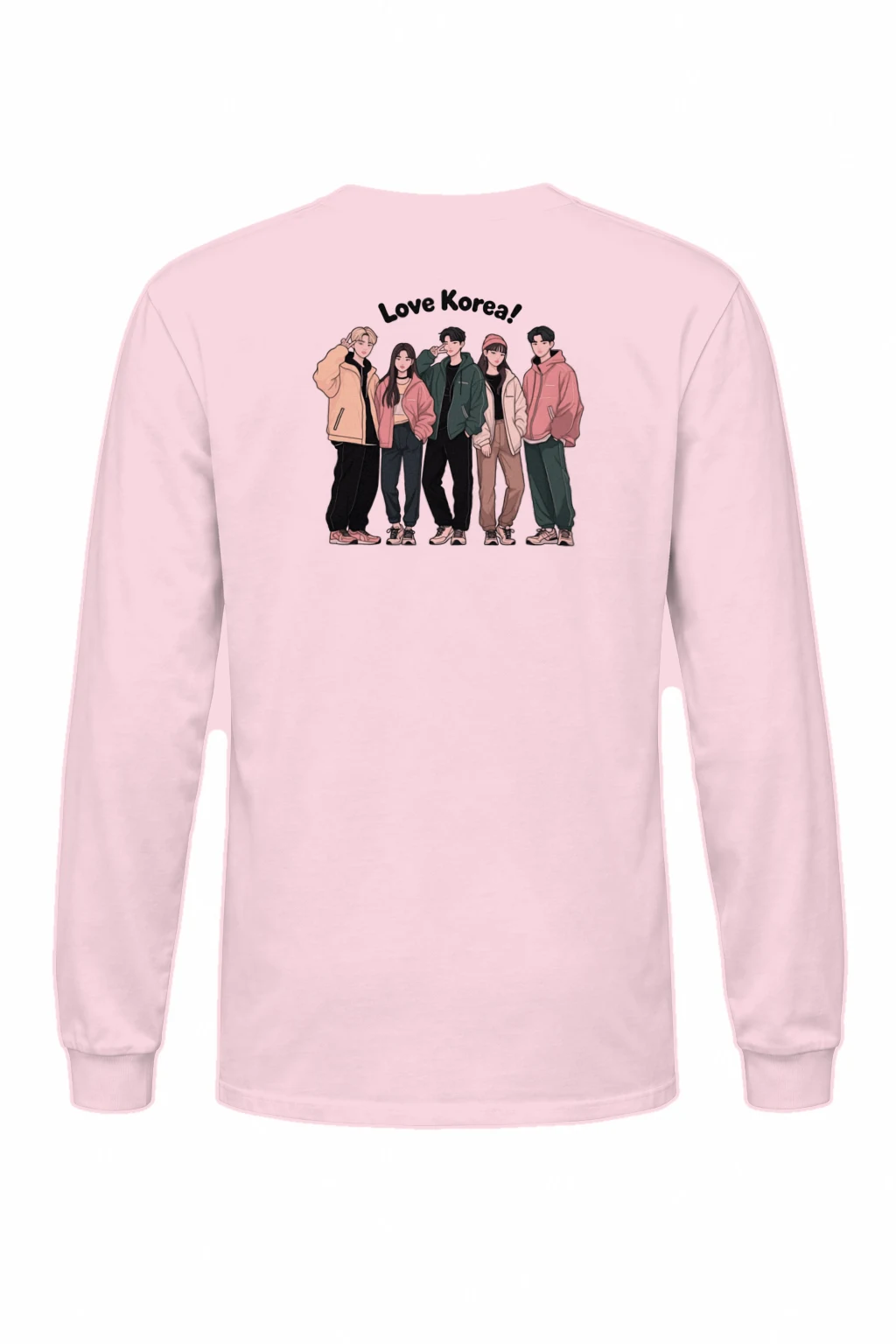 "Love Korea" Unisex Longsleeve T-shirt | Gildan 2400