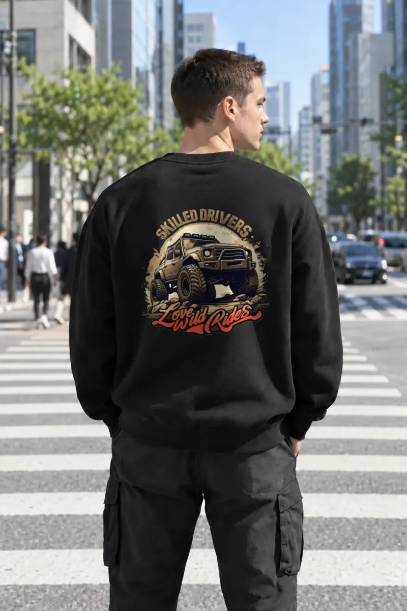 "Love Wild Rides" Heavy Blend Unisex Crewneck Sweatshirt | Gildan 18000