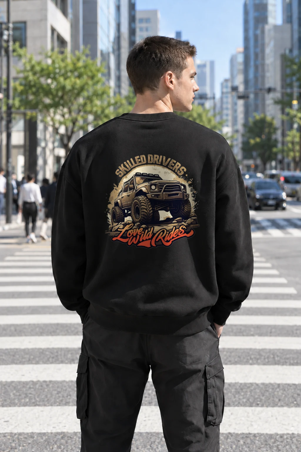 "Love Wild Rides" Heavy Blend Unisex Crewneck Sweatshirt | Gildan 18000
