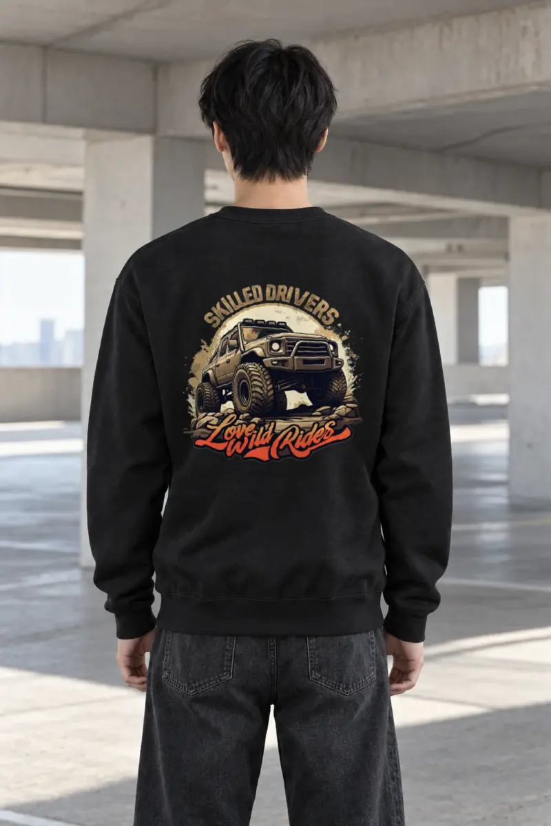 "Love Wild Rides" Heavy Blend Unisex Crewneck Sweatshirt | Gildan 18000
