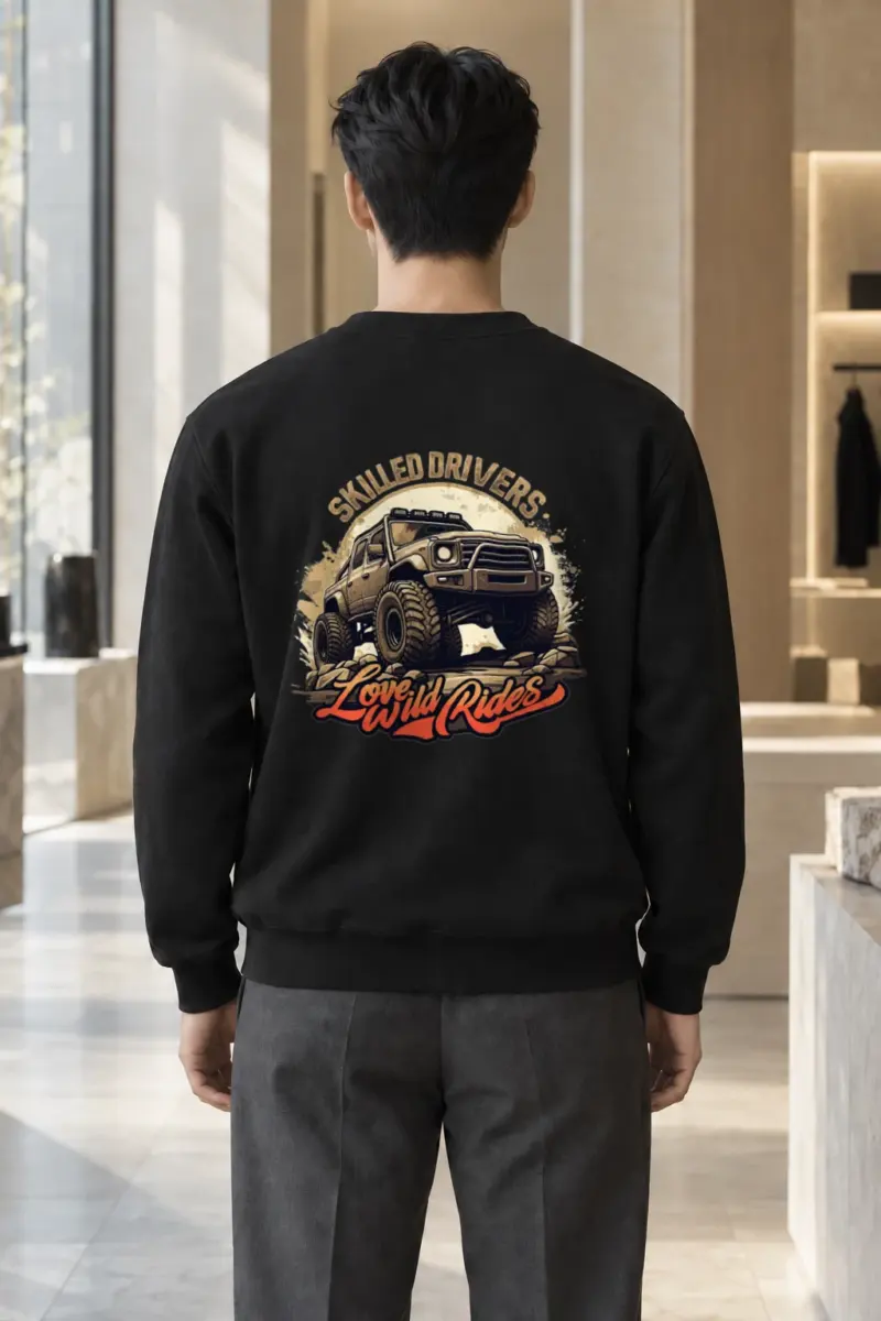 "Love Wild Rides" Heavy Blend Unisex Crewneck Sweatshirt | Gildan 18000