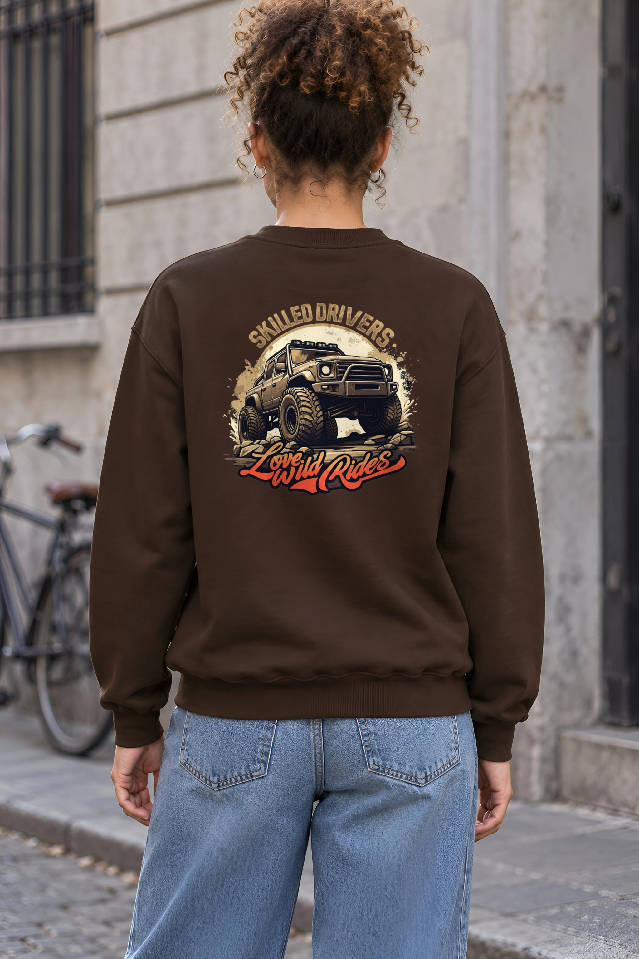 "Love Wild Rides" 1 Crewneck Sweatshirt