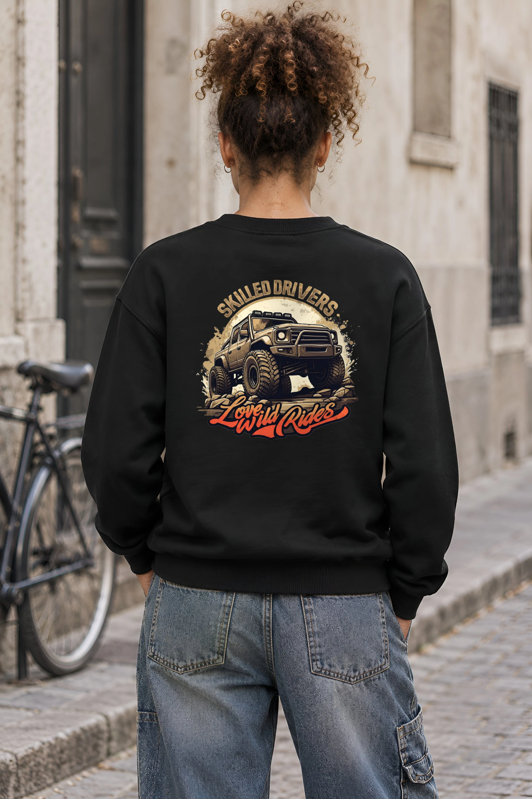 "Love Wild Rides" 1 Crewneck Sweatshirt