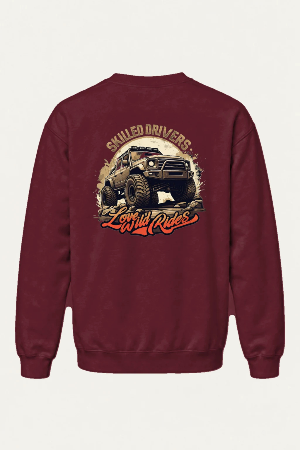 "Love Wild Rides" Heavy Blend Unisex Crewneck Sweatshirt | Gildan 18000
