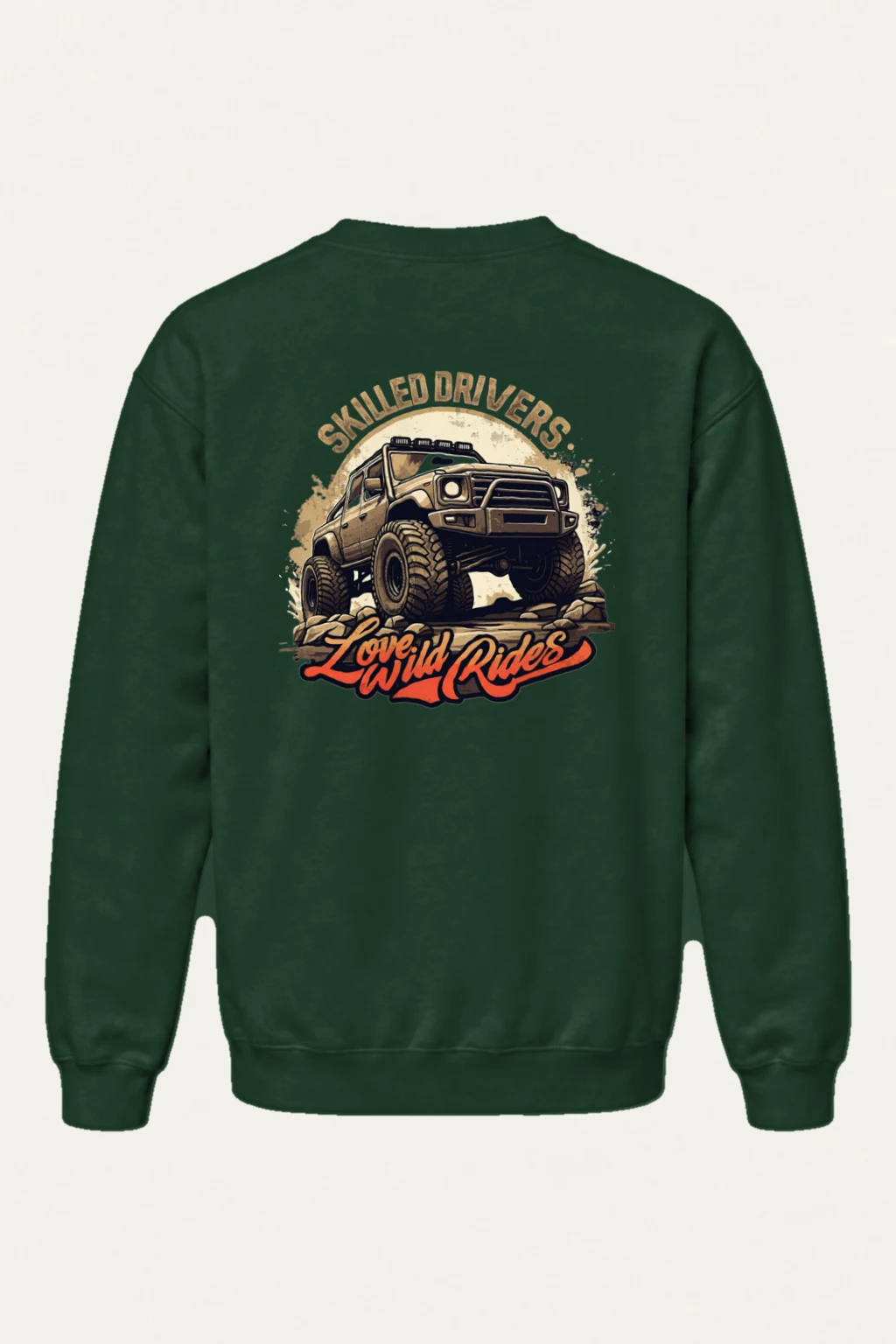 "Love Wild Rides" Heavy Blend Unisex Crewneck Sweatshirt | Gildan 18000