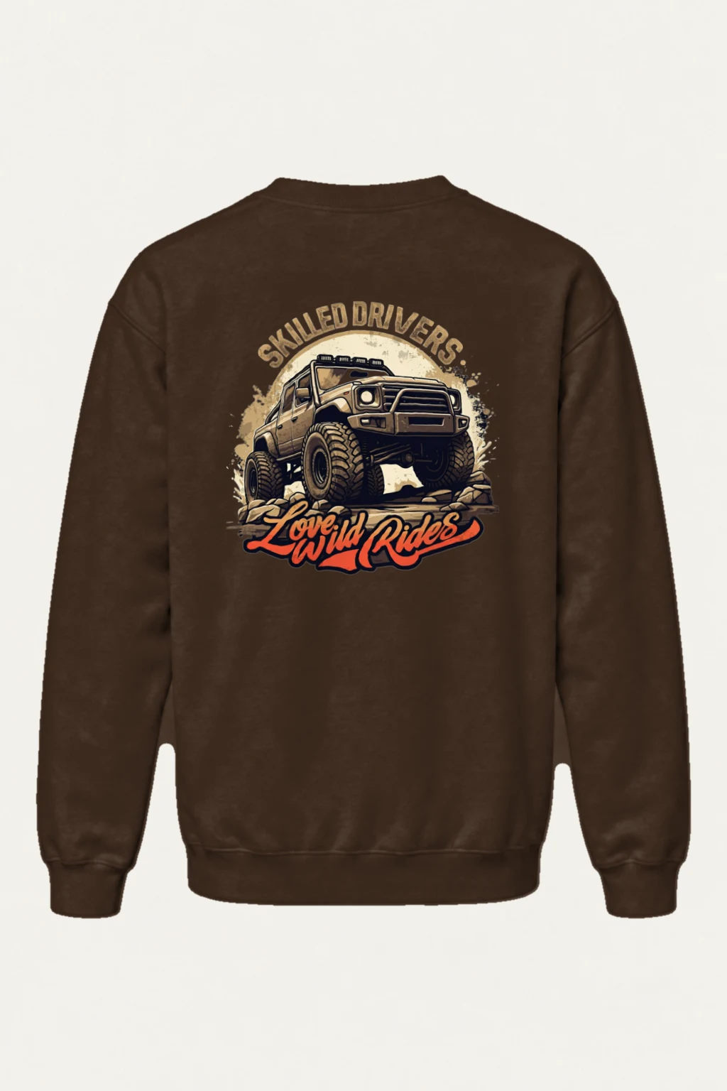 "Love Wild Rides" Heavy Blend Unisex Crewneck Sweatshirt | Gildan 18000