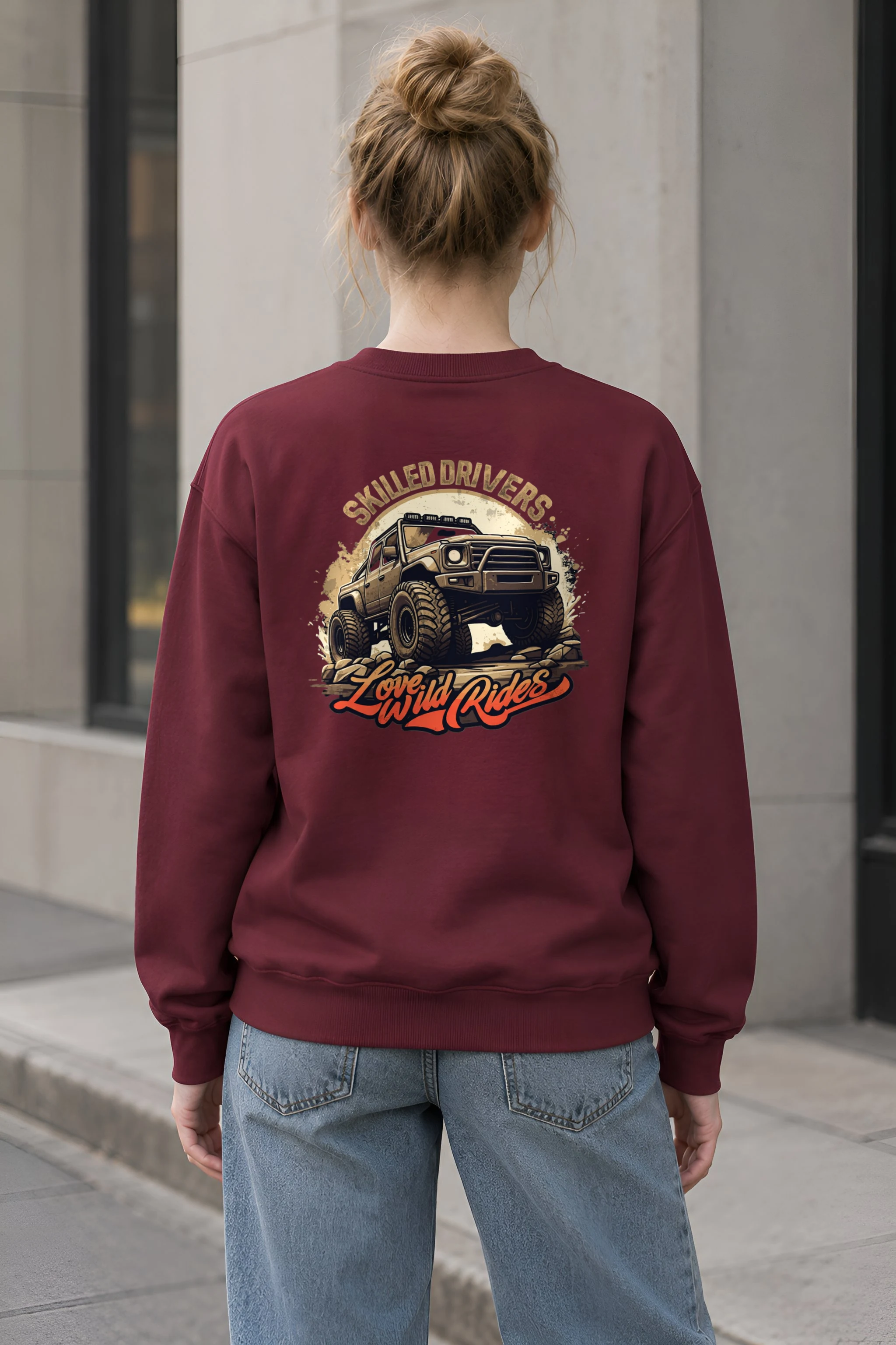 "Love Wild Rides" 1 Crewneck Sweatshirt