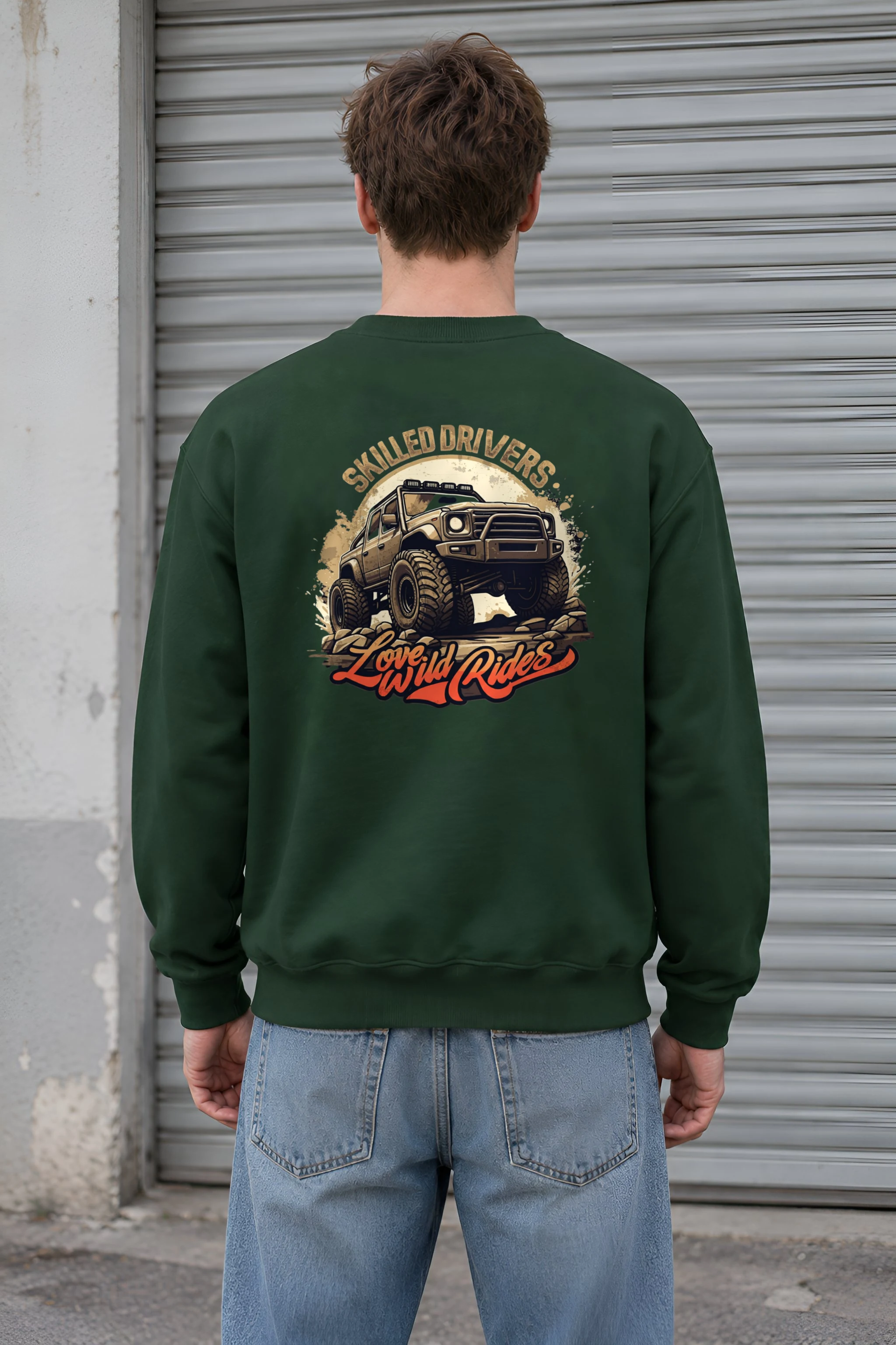 "Love Wild Rides" 1 Crewneck Sweatshirt