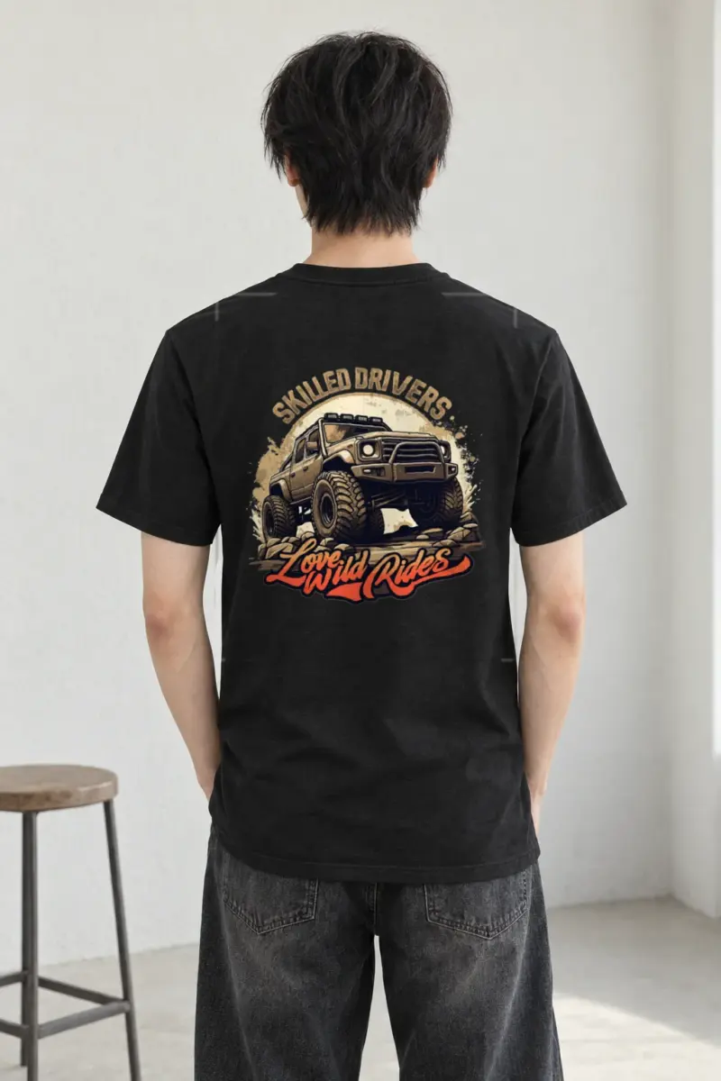 "Love Wild Rides" Heavyweight Unisex Crewneck T-shirt
