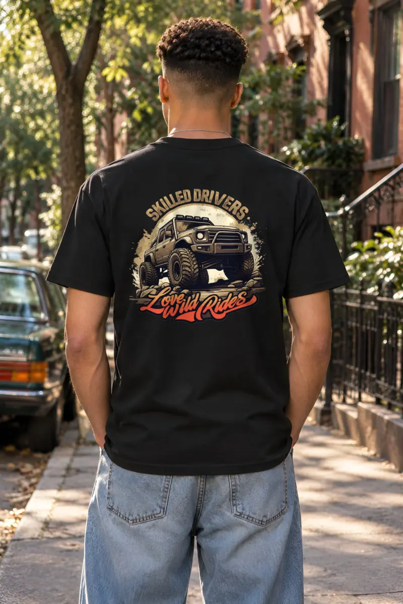 "Love Wild Rides" Heavyweight Unisex Crewneck T-shirt