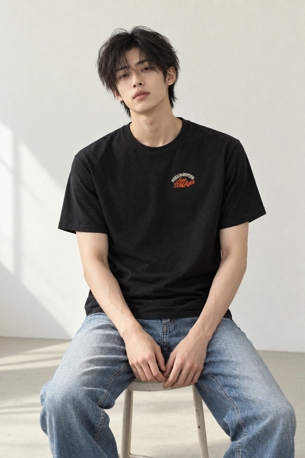 "Love Wild Rides" Heavyweight Unisex Crewneck T-shirt