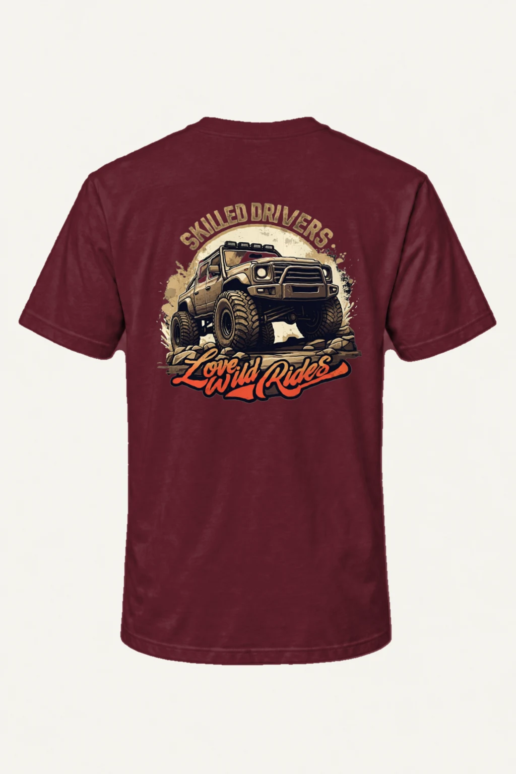 "Love Wild Rides" Heavyweight Unisex Crewneck T-shirt