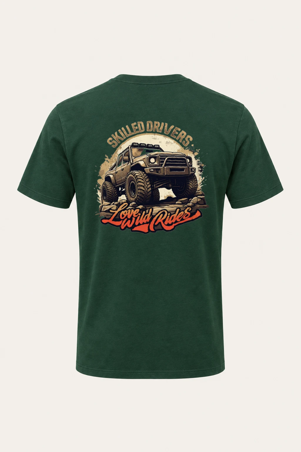 "Love Wild Rides" Heavyweight Unisex Crewneck T-shirt