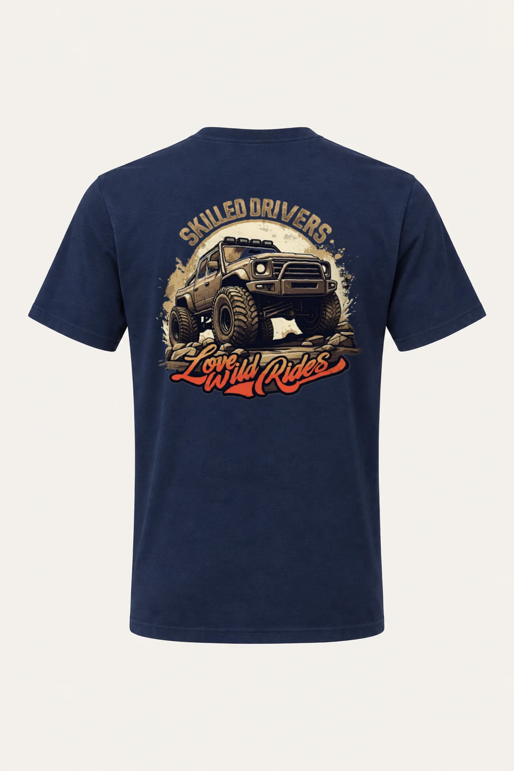 "Love Wild Rides" Heavyweight Unisex Crewneck T-shirt