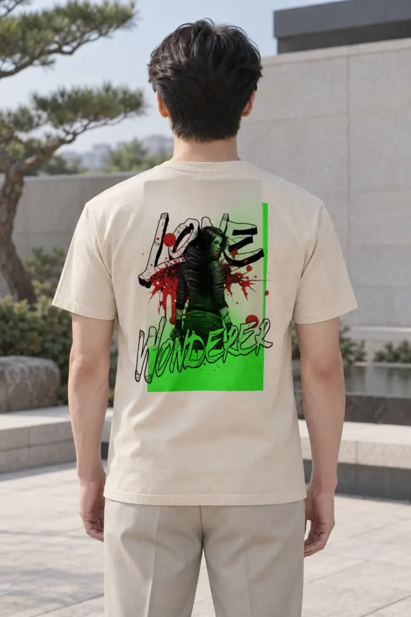 "Love Wonder Warrior" Heavyweight Unisex Crewneck T-shirt | Gildan 5000