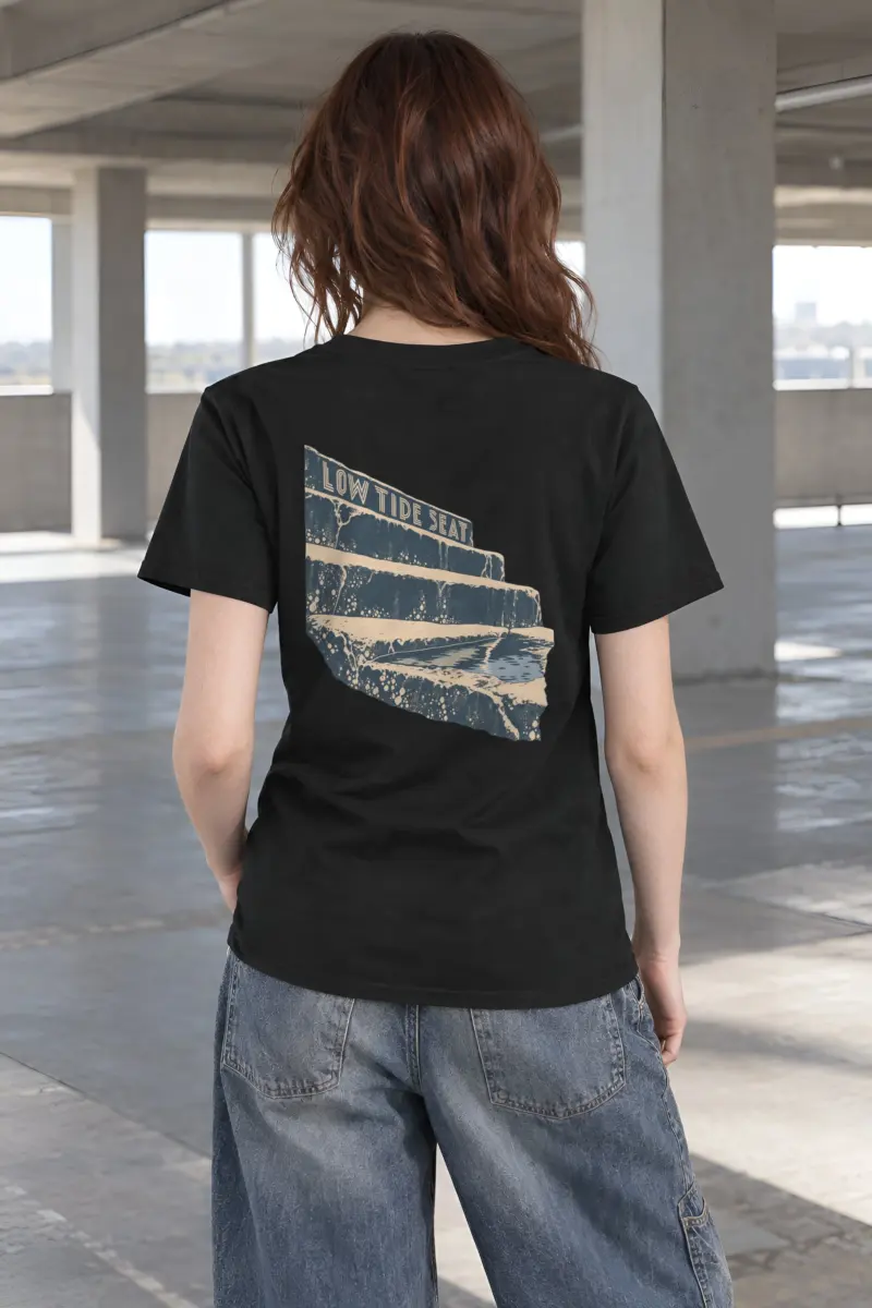 "Low Tide Seat" Heavyweight Unisex Crewneck T-shirt