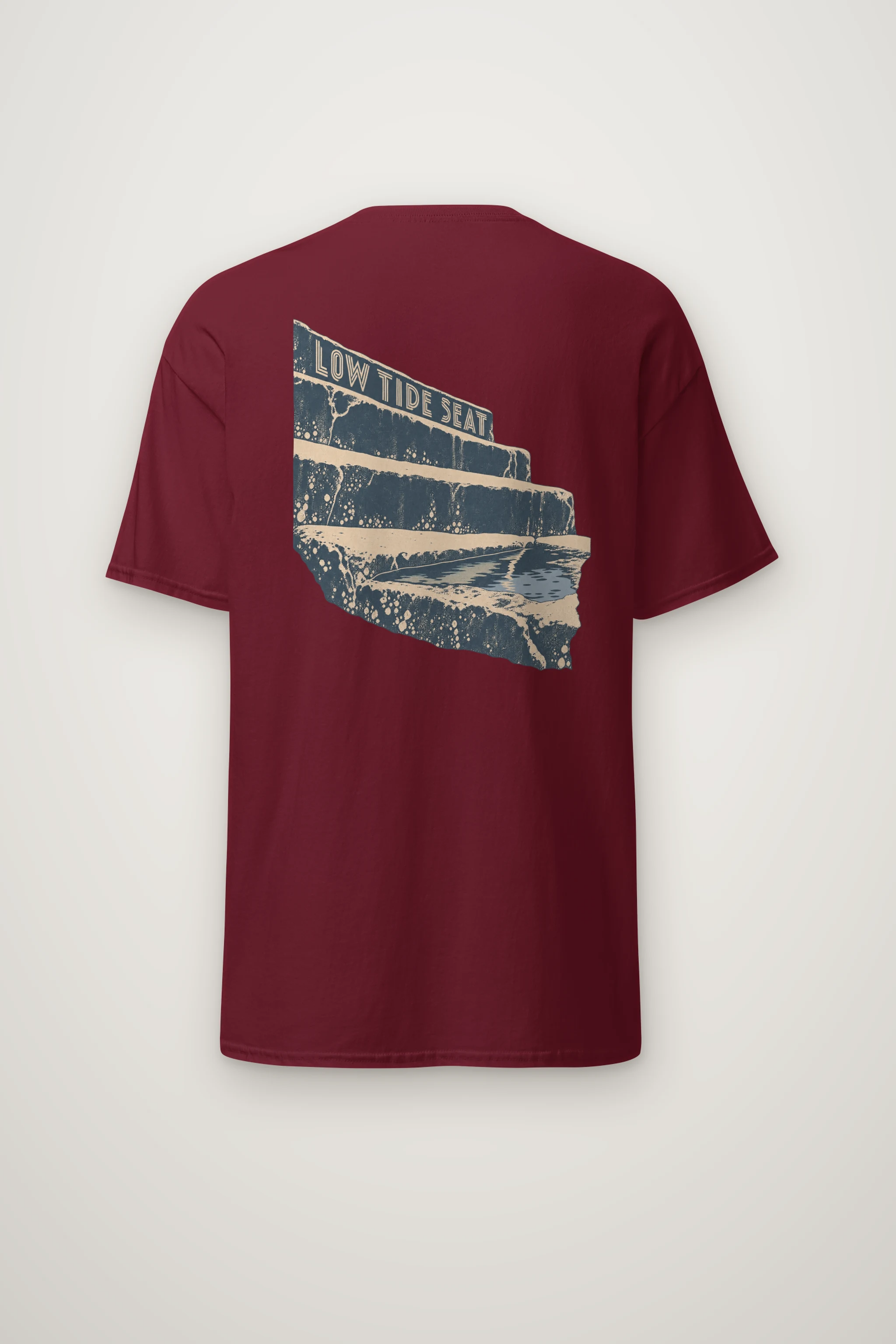 "Low Tide Seat" Heavyweight Unisex Crewneck T-shirt