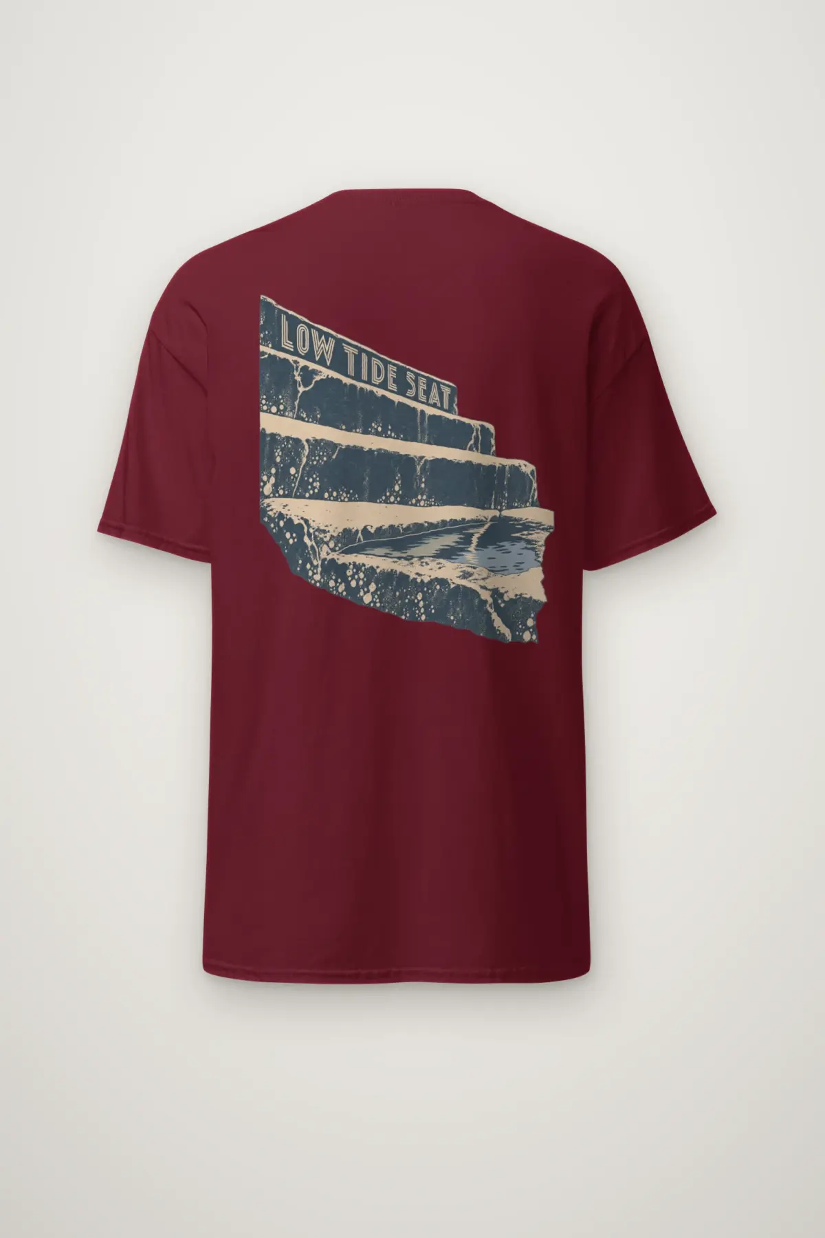 "Low Tide Seat" Heavyweight Unisex Crewneck T-shirt