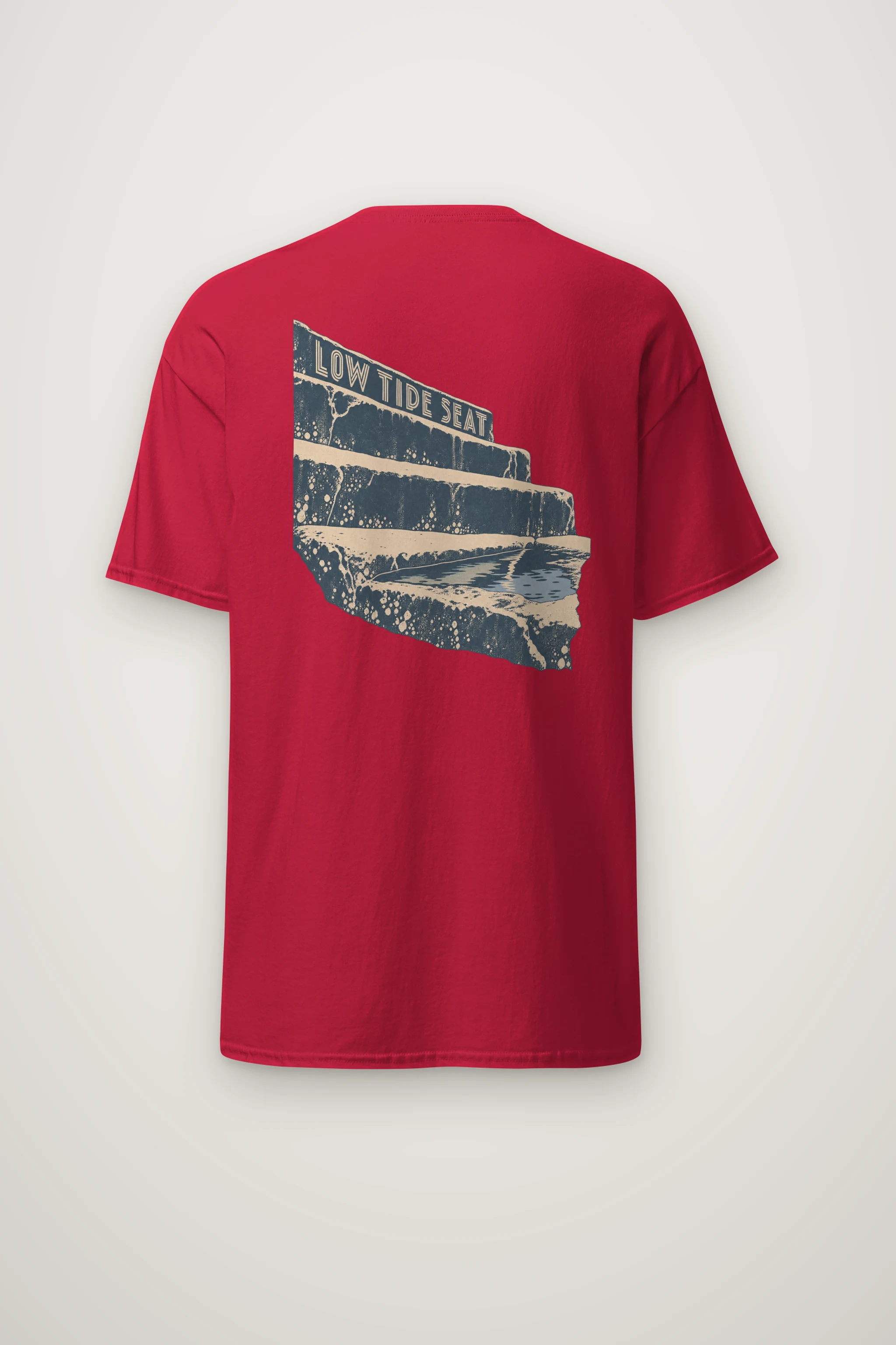 "Low Tide Seat" Heavyweight Unisex Crewneck T-shirt