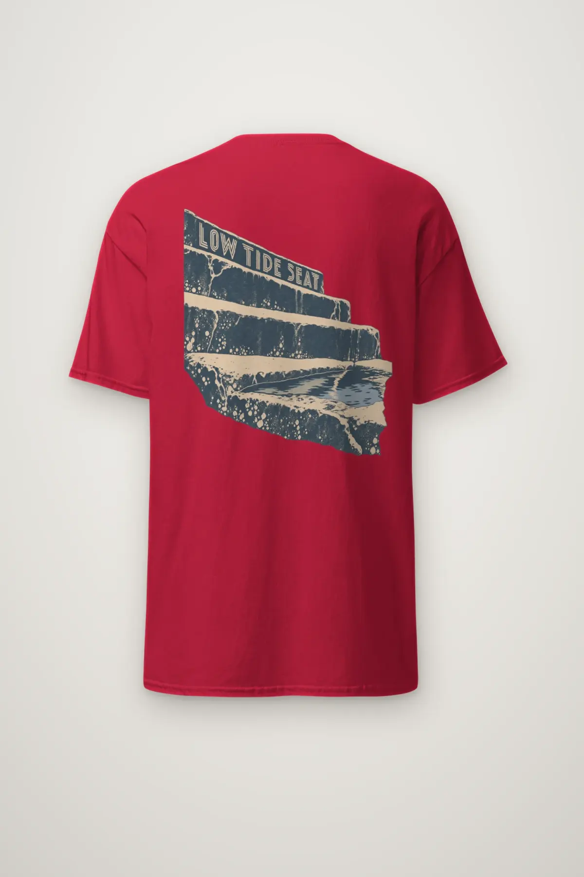 "Low Tide Seat" Heavyweight Unisex Crewneck T-shirt